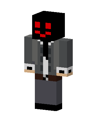 Gray Glowing Villain Boy Minecraft skin