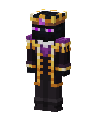 Enderman King skin, 3D preview