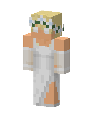 White Hero Girl Minecraft skin