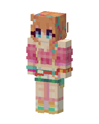 Pastel Festival Girl Minecraft skin