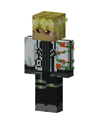 Rose Vine Knight skin, 3D preview