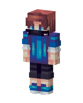 Blue Hoodie Boy Minecraft skin