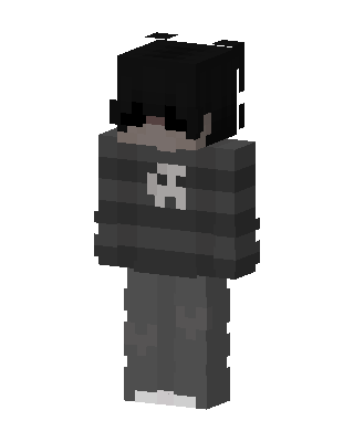 Gray Player Boy skin, 3D preview