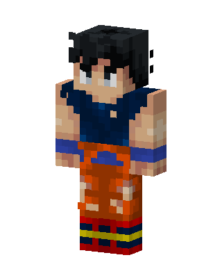 Goku skin, 3D preview