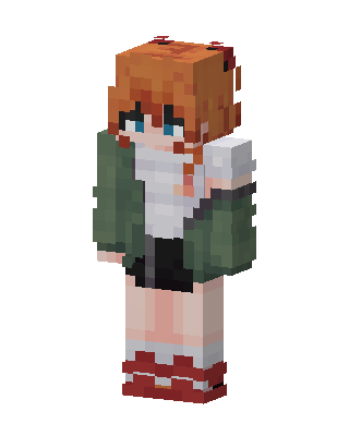 Orange Player Girl Minecraft skin