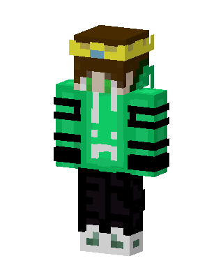 Green Player Boy skin, 3D preview
