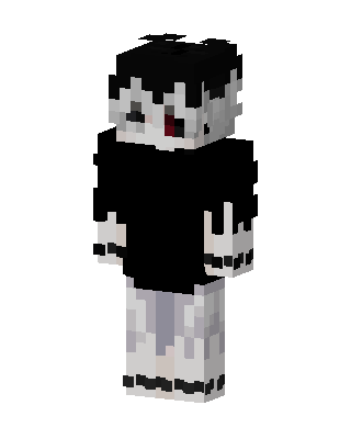 Monochrome Emo skin, 3D preview