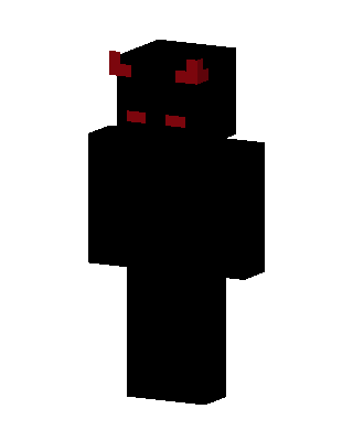 Black Glowing Villain skin, 3D preview