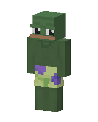 Green Animal Boy skin, 3D preview