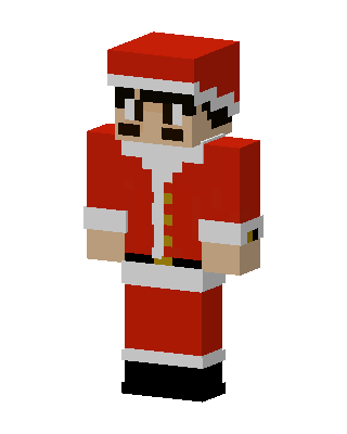 Santa Claus skin, 3D preview