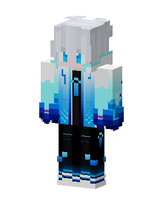 Blue Robot Boy skin, 3D preview