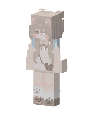 Cozy Bear Girl skin, 3D preview