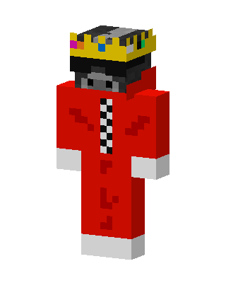 Royal Red King skin, 3D preview