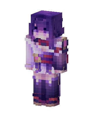 Raiden Shogun Minecraft skin