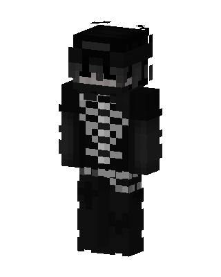 Black Player Boy skin, 3D preview