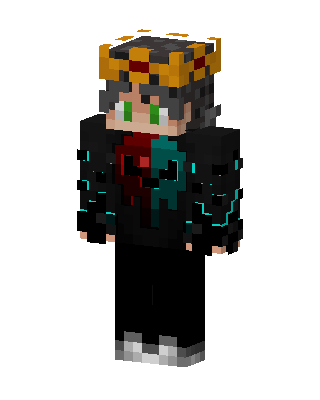 Crowned Cyber Knight skin, 3D preview