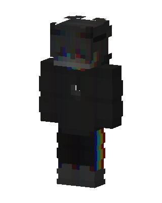 Glitch Hoodie skin, 3D preview
