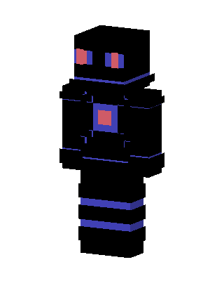 Black Villain Boy skin, 3D preview