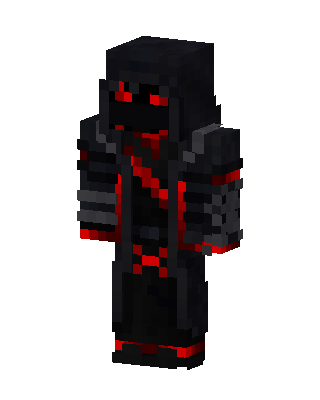 Black Glowing Villain Boy Minecraft skin