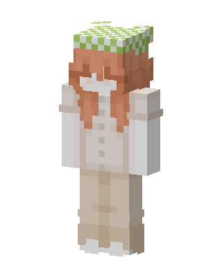 Gingham Cap Girl skin, 3D preview