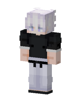 White Player Boy skin, 3D preview