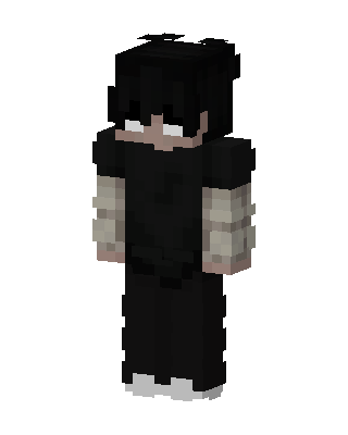 Shadow Hoodie Boy skin, 3D preview