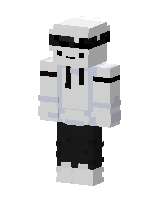 White Robot Boy skin, 3D preview