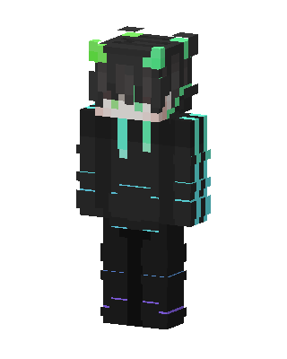 Neon Cat Hoodie Minecraft e-boy skin