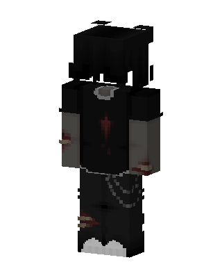 Black Villain Boy skin, 3D preview
