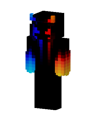 Black Villain Boy skin, 3D preview