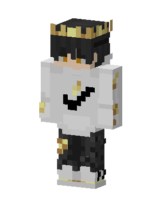 Golden Crown Boy skin, 3D preview