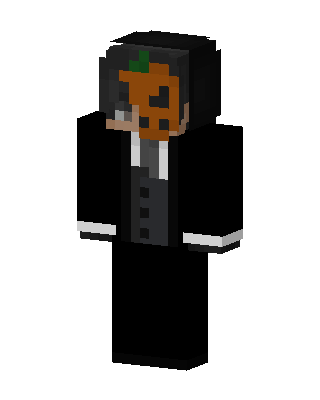 Pumpkin Gentleman Minecraft Halloween skin