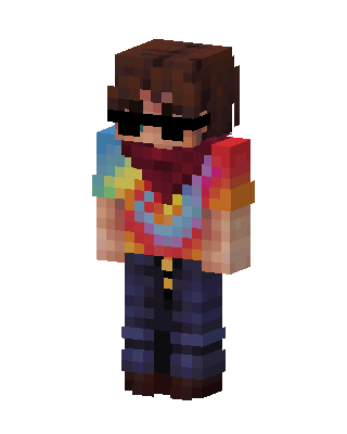 Tie Dye Bandit skin, 3D preview