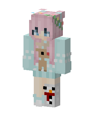 Pink Cutie Girl Minecraft pink skin