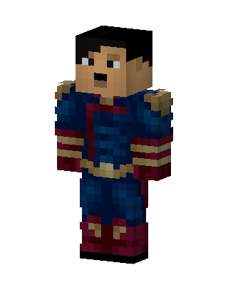 Superman skin, 3D preview