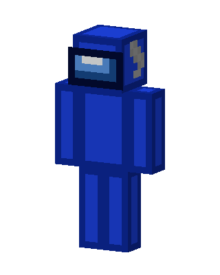 Blue Crewmate skin, 3D preview