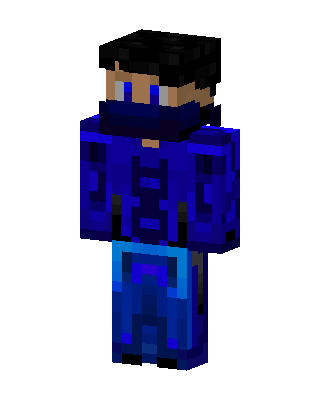 Blue Ninja skin, 3D preview