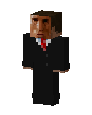 Suited Businessman skin, 3D preview