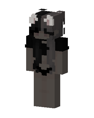 Gray Bear Girl skin, 3D preview