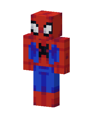 Spider-Man skin, 3D preview