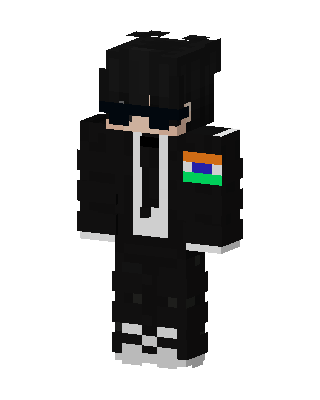 Black Student Boy skin, 3D preview