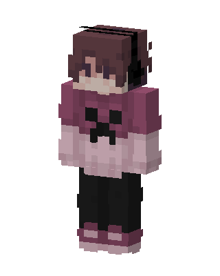 Creeper Hoodie skin, 3D preview