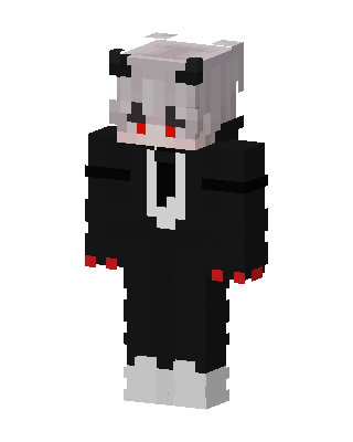 Panda Suit Boy skin, 3D preview