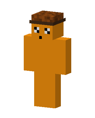 Orange Hat Guy skin, 3D preview