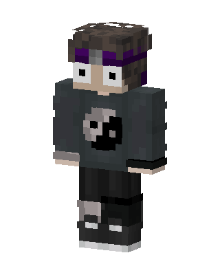 Yin Yang Hoodie skin, 3D preview