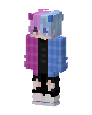 Split Pastel Minecraft skin