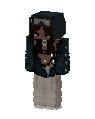 Streetwear Goggles Girl skin, 3D preview