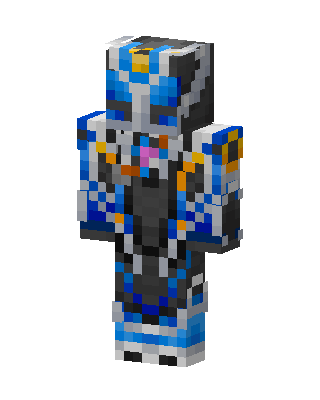 Blue Hero Boy skin, 3D preview