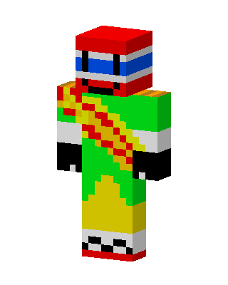 Green Cop Boy skin, 3D preview