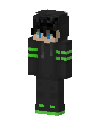 Black Hoodie Boy Minecraft skin